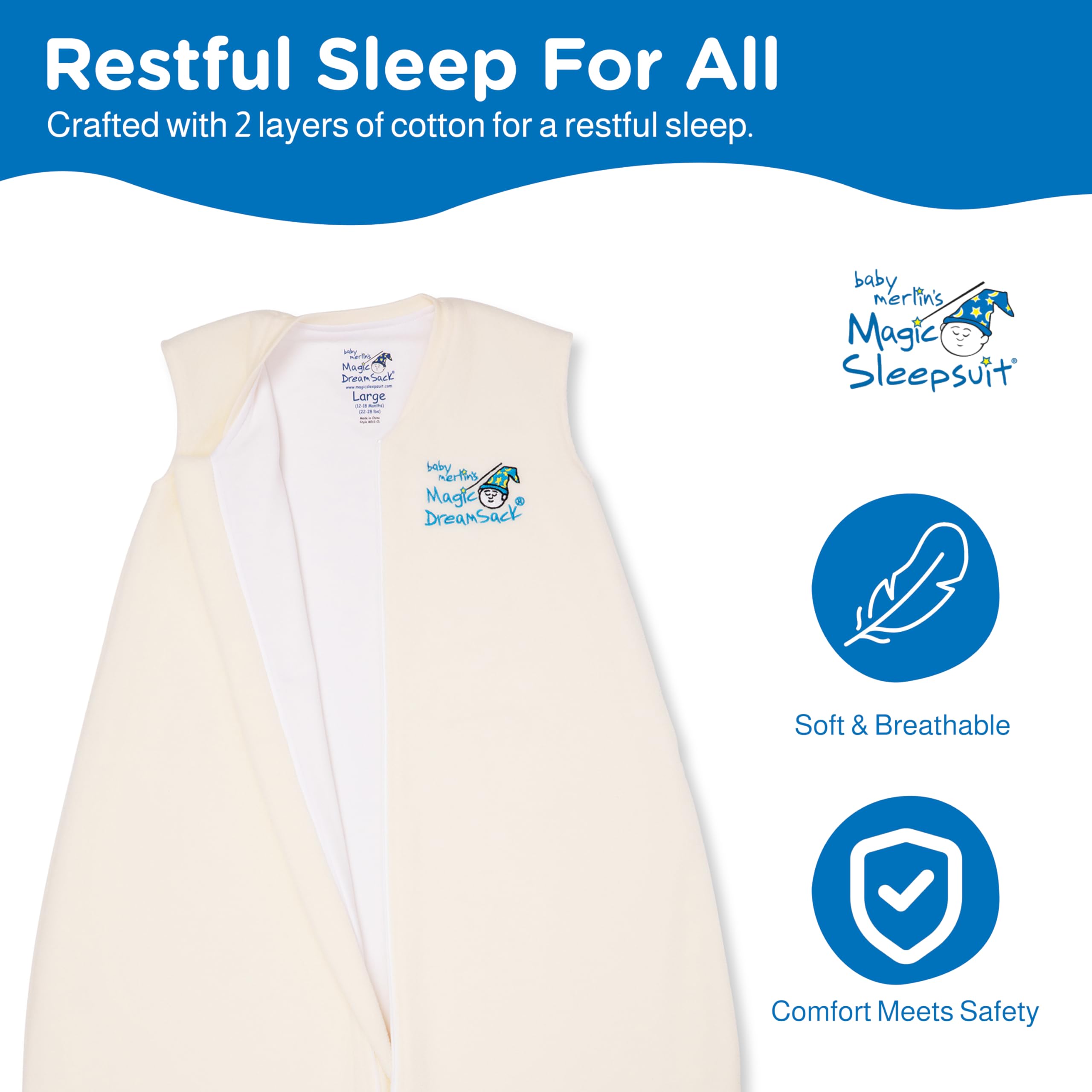 Nested Bean Sleep Sack Baby Merlin's Magic Dreamsack Walker